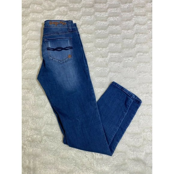 Indigo Rein Distressed Jeans Size 7 Women's 28x29 - Picture 5 of 11